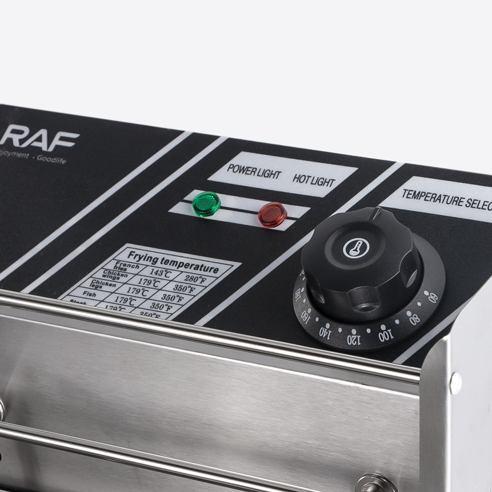 Deep fryer, household double-pot electric deep fryer, electric deep fryer, commercial fried dough stick and French fries machine, stall frying skewer pot, constant temperature R 5221 Specification drawing