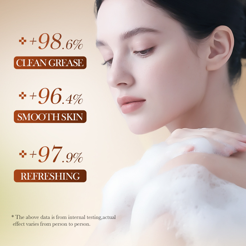SADOER persimmon Scented Cleansing Soap for Deep cleansing of the body, handmade soap, cross-border export wholesale Specification drawing