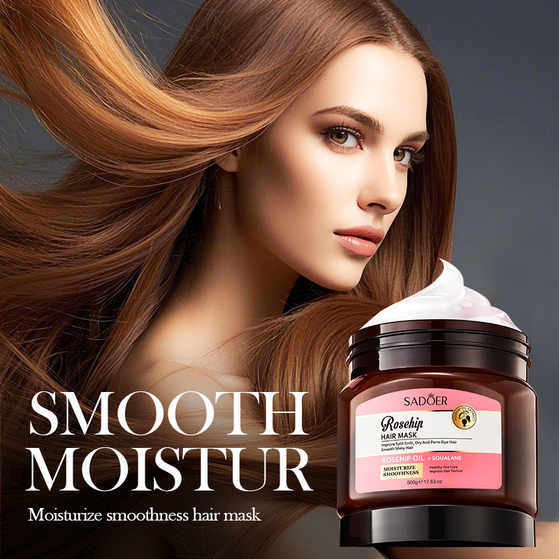 All-english SADOER rosehip oil Moisturizing and Softening Hair Mask Nourishing Hair Conditioner cross-border export wholesale full figure
