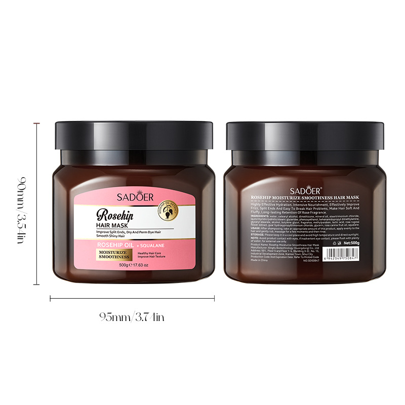 All-english SADOER rosehip oil Moisturizing and Softening Hair Mask Nourishing Hair Conditioner cross-border export wholesale Item Picture