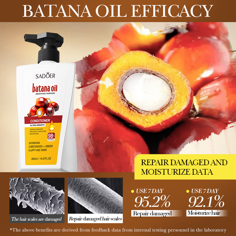 Full English SADOER Batana Scalp Soothing Hair Conditioner, Smooth Hair Conditioner Cross-border export wholesale Specification drawing