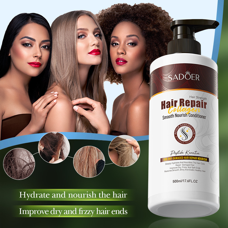 Full English SADOER Collagen Softening, Repairing and Nourishing Hair Conditioner Cross-border export wholesale Application Scenario