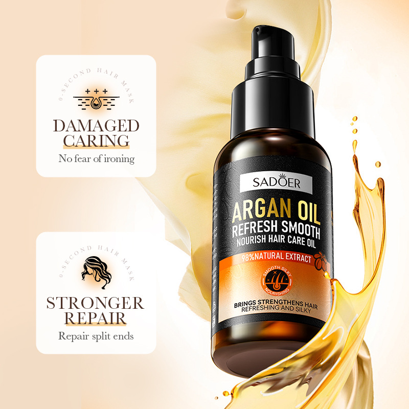 Full English SADOER Argan Glycerin Refreshing and Soothing Nourishing Hair Essential Oil and Soothing Hair Conditioner Cross-border export wholesale details Picture