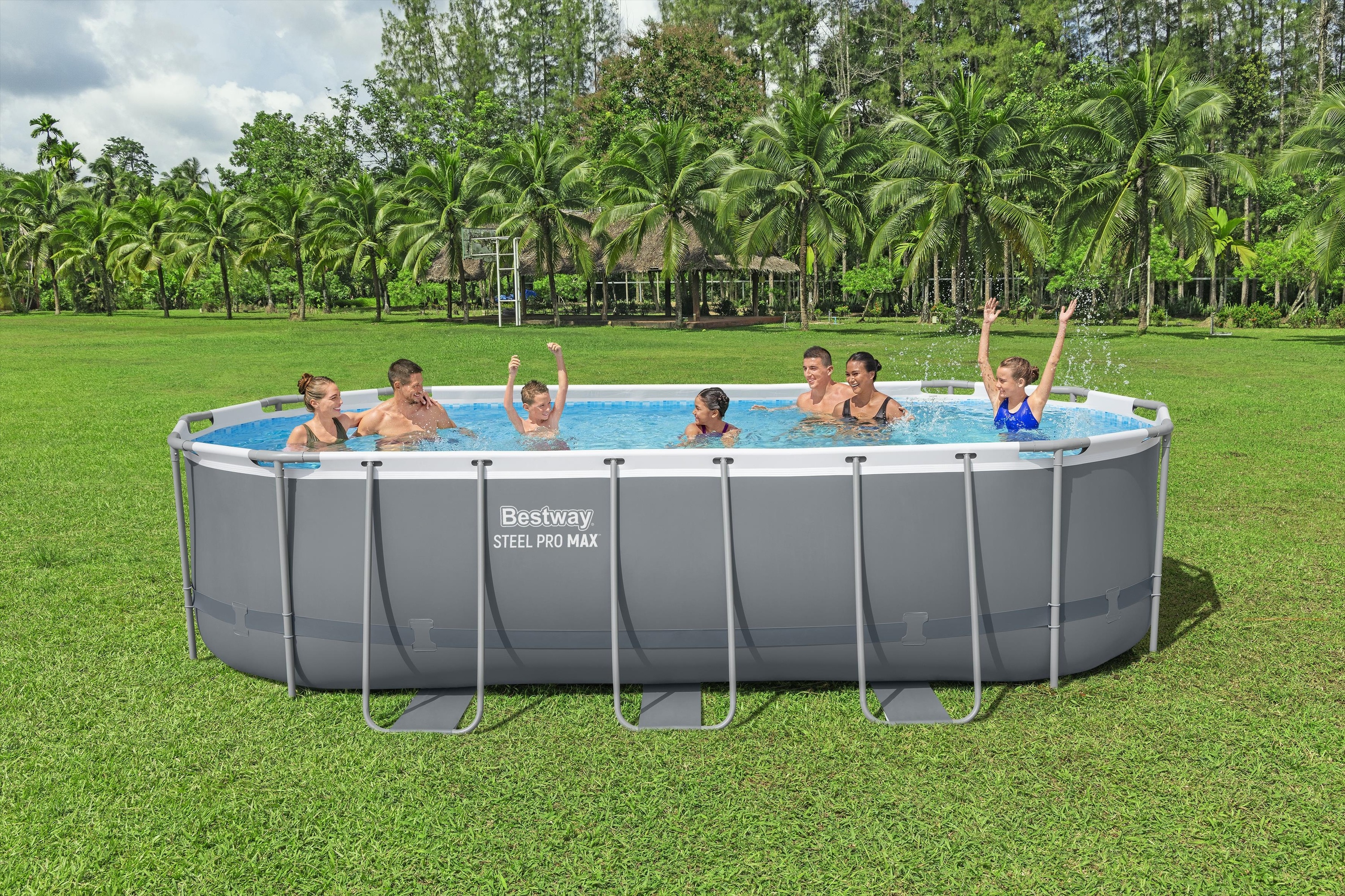 Household adult and children's swimming pool, outdoor fish pond, household large water play swimming pool, frame swimming pool