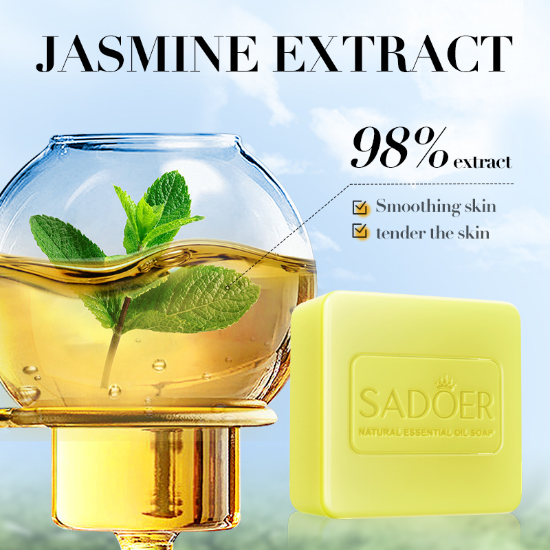 SADOER jasmine essential oil soap, handmade soap, bath soap, universal body soap, cross-border export wholesale details Picture