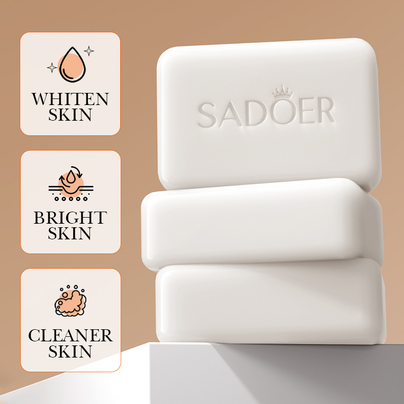 SADOER Nicotinamide arbutin Whitening and Darkening Soap Brightening and Cleaning Handmade Soap Cross-border wholesale details Picture