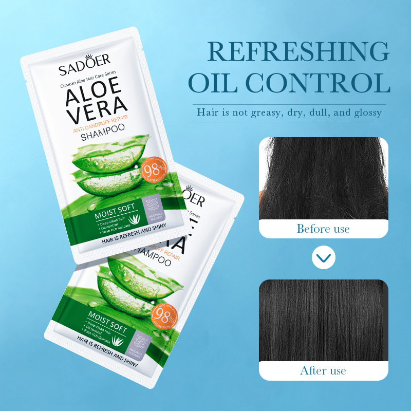 SADOER Aloe Vera Anti-dandruff Repair Shampoo, Smooth Hair Texture Shampoo, cross-border export wholesale Specification drawing