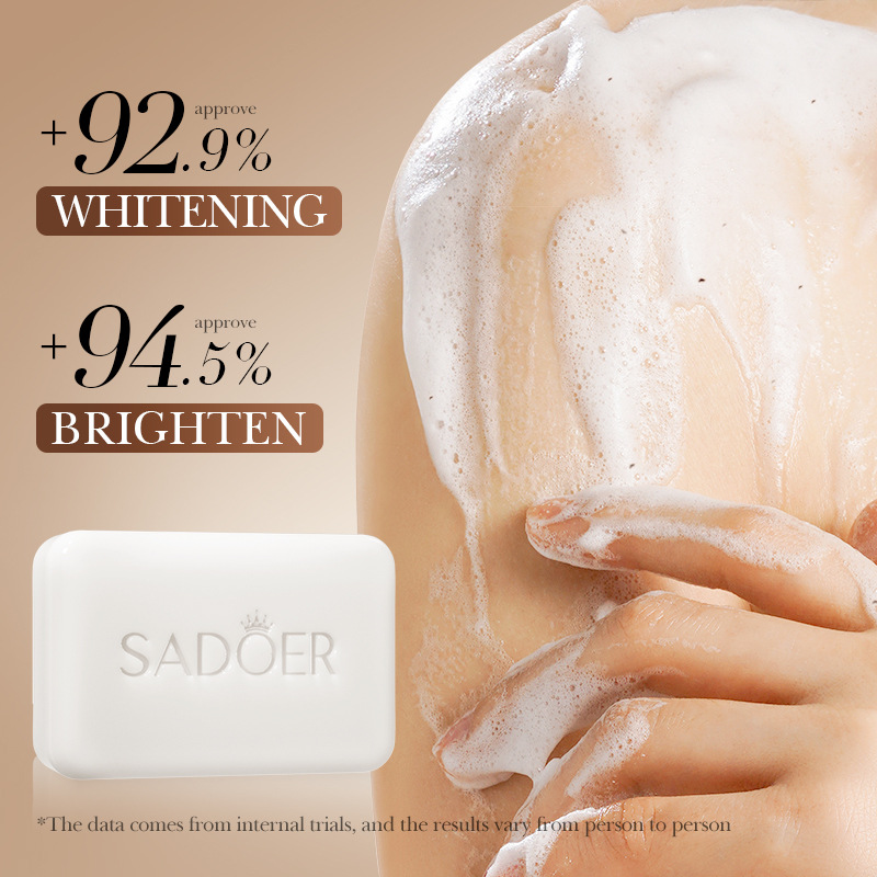 SADOER Nicotinamide arbutin Whitening and Darkening Soap Brightening and Cleaning Handmade Soap Cross-border wholesale Application Scenario