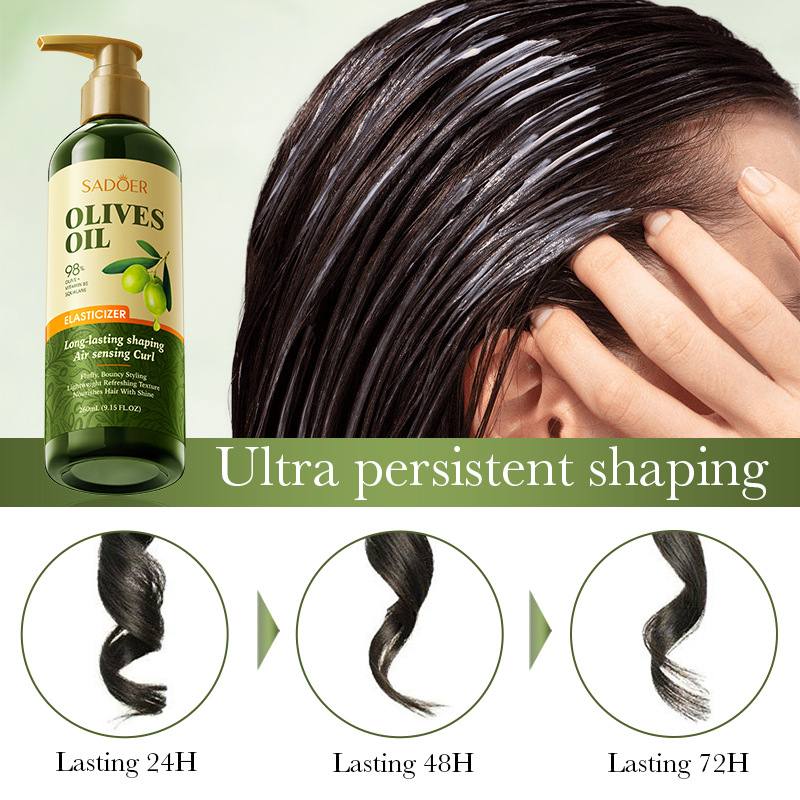 Cross-border export wholesale of all-English SADOER olive oil Roll Shaping Elastic Moisturizing and Nourishing Hair Conditioner Item Picture