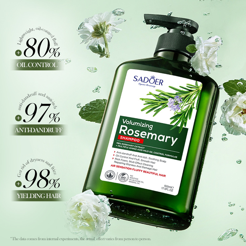 Cross-border wholesale of all-English SADOER Rosemary anti-dandruff, oil-control, fluffy and Smooth shampoo and cleansing lotion details Picture
