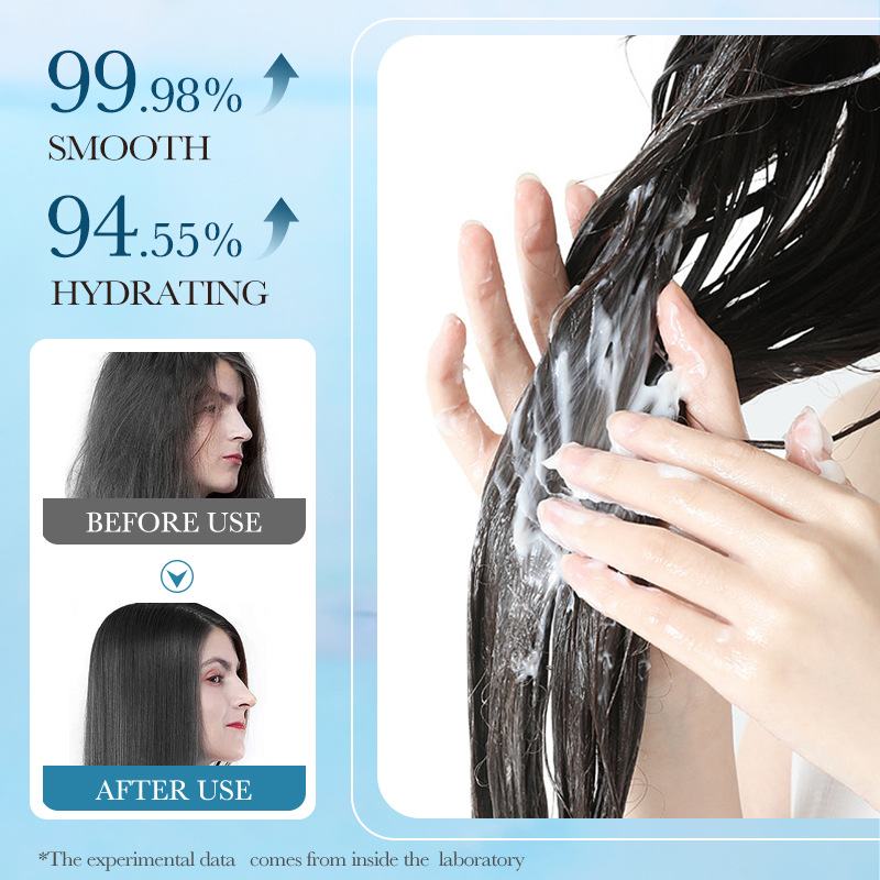 Cross-border wholesale of SADOER Aloe Vera Multi-effect Repairing Hair Mask for dry, frizzy and fluffy hair Specification drawing