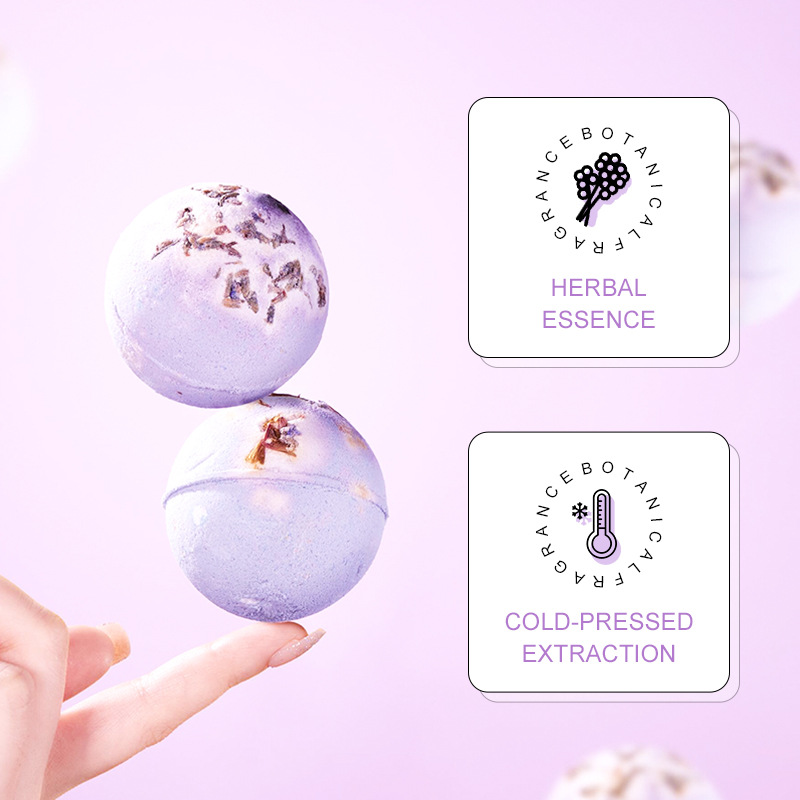 All-english SADOER explosive bath salt balls, lavender-scented bath, gentle and skin-friendly bath balls, cross-border export wholesale Application Scenario