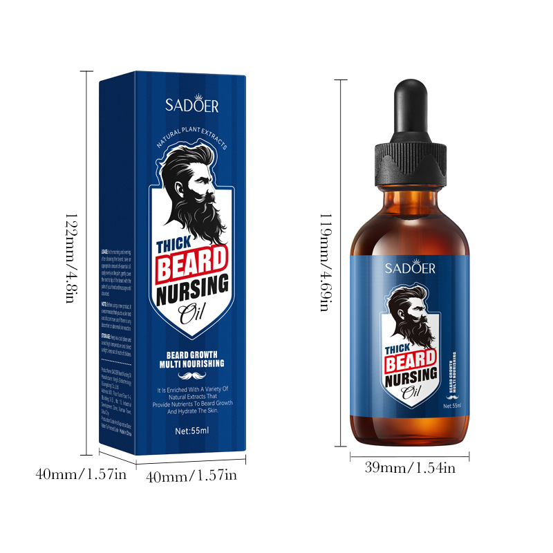 Full-english SADOER Beard Care Oil for hydrating and moisturizing Men's beard Care Essence Cross-border export wholesale Item Picture