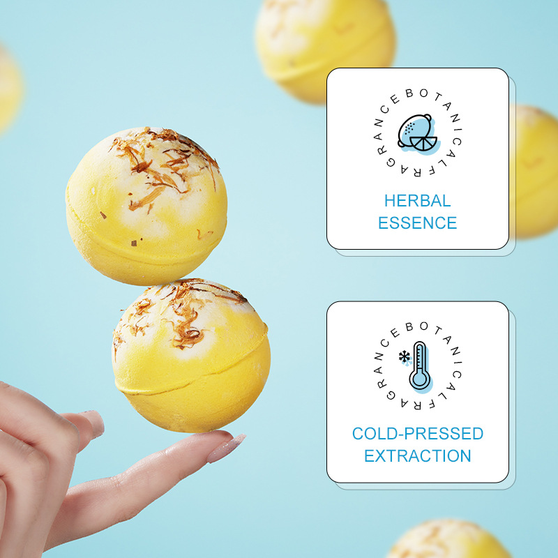 All-english SADOER explosive bath salt Balls, lemon-scented deep cleansing body bath balls, cross-border export wholesale Application Scenario