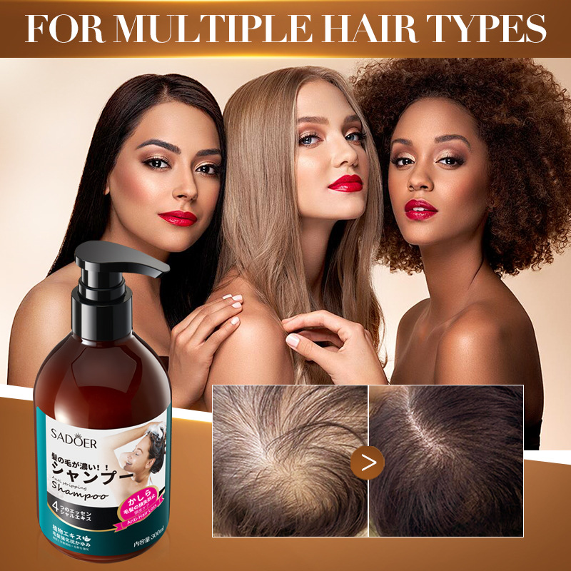 All-english SADOER anti-hair loss shampoo, anti-dandruff foam anti-hair loss shampoo cross-border export wholesale details Picture