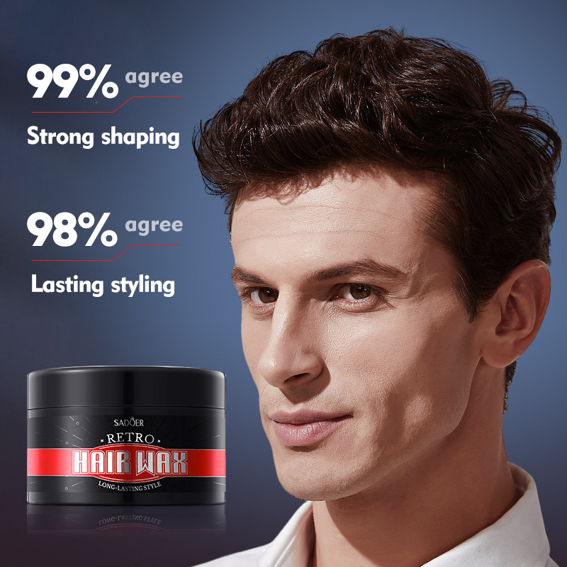 All-english SADOER retro hair wax, powerful styling, natural and fluffy hair mud, cross-border export wholesale Application Scenario