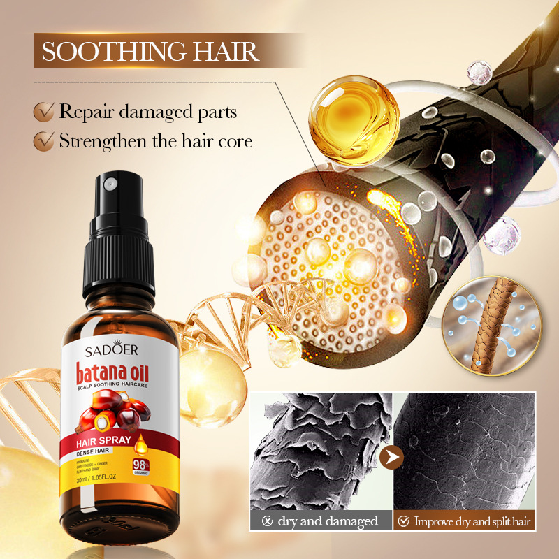 SADOER Scalp Soothing Hair Spray Essential Oil Smooth Hair Conditioner cross-border export wholesale details Picture