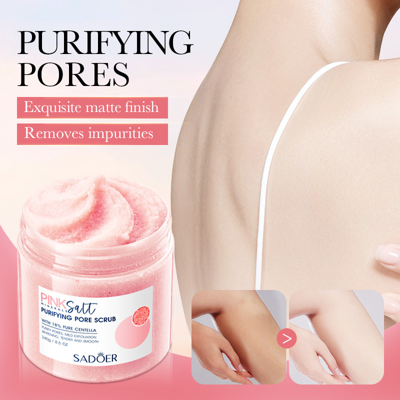 SADOER Himalayan Powder Salt Pore-purifying Scrub Body Scrub Cross-border export wholesale details Picture