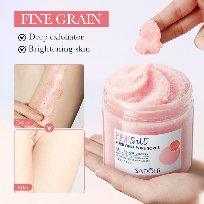 SADOER Himalayan Powder Salt Pore-purifying Scrub Body Scrub Cross-border export wholesale Item Picture