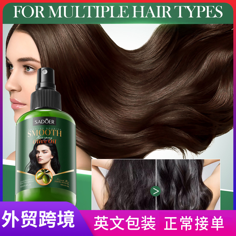 Full English SADOER Olive Softening and Nourishing Hair Spray Cross-border export wholesale full figure
