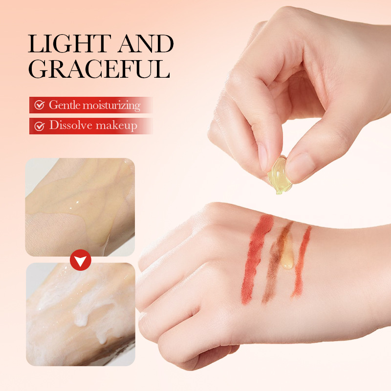 All-english SADOER Grapefruit Makeup Remover Capsules - Cleansing and Dissolving Makeup Remover Capsules - Cross-border export wholesale Application Scenario