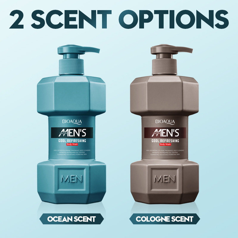 All-english BIOAOUA Men's Marine Refreshing Fragrance Body Wash and Cleansing Body Liquid cross-border export wholesale Item Picture
