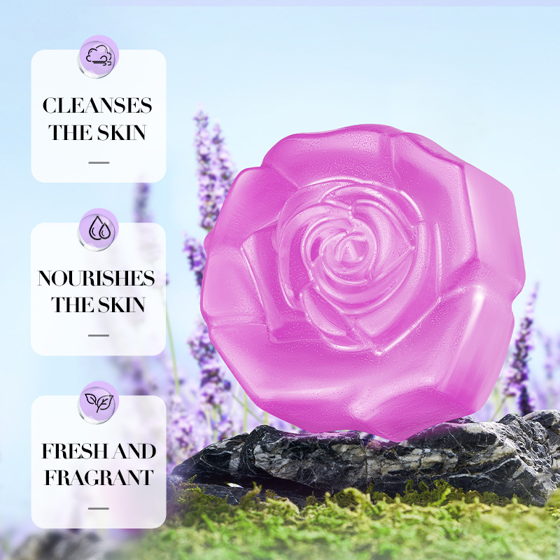 SADOER lavender essential oil soap, handmade soap for cleansing the body, universal soap for cross-border wholesale trade details Picture