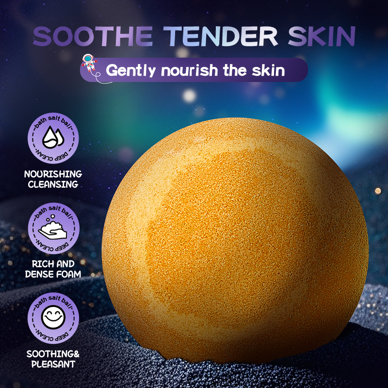 SADOER Planetary Mother Chrysanthemum Scented Bath Salt Balls for body Cleansing, cross-border export wholesale Application Scenario