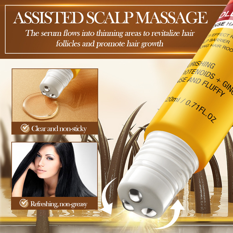 Cross-border export wholesale of SADOER Scalp Soothing and Dense Roll-on Smooth Hair Conditioner in full English Specification drawing