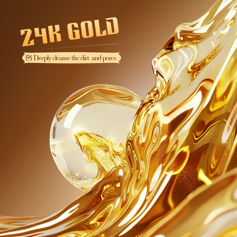 All-english SADOER24K gold handmade essential oil soap for cleansing the body, universal handmade soap for cross-border export wholesale Specification drawing