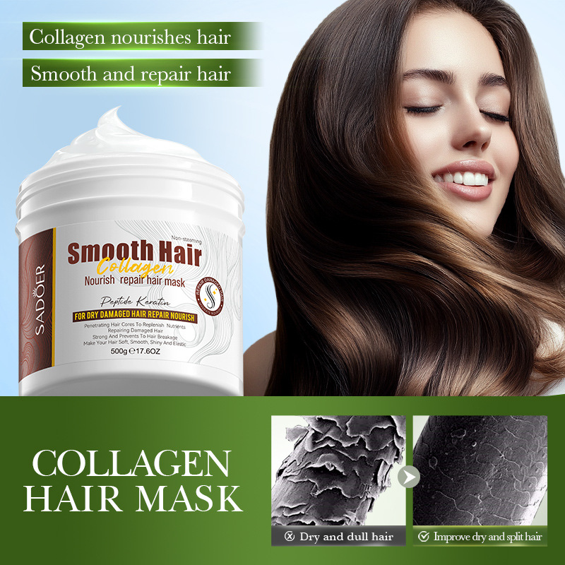 Full English SADOER Collagen Softening, Repairing and Nourishing Hair Care Set Cross-border export wholesale details Picture