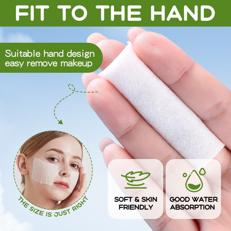 SADOER avocado soft makeup pads for easy makeup removal Daily pure cotton makeup towels cross-border export wholesale details Picture