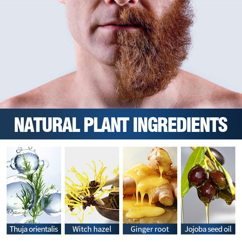 Full-english SADOER Beard Care Oil for hydrating and moisturizing Men's beard Care Essence Cross-border export wholesale Specification drawing