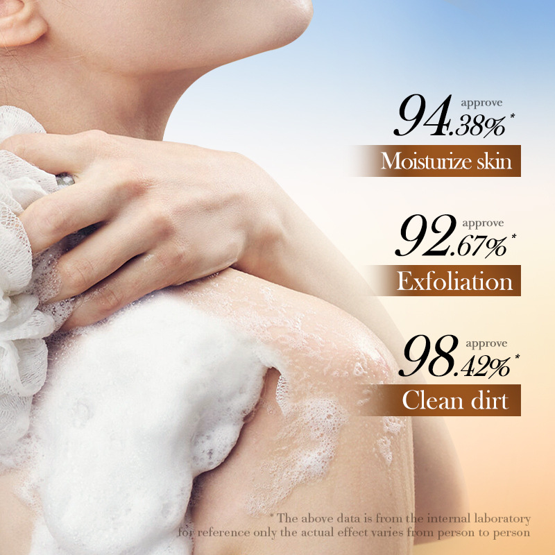 All-english SADOER oat exfoliating Cleansing Soap for Cleansing the body, handmade soap cross-border export wholesale Specification drawing