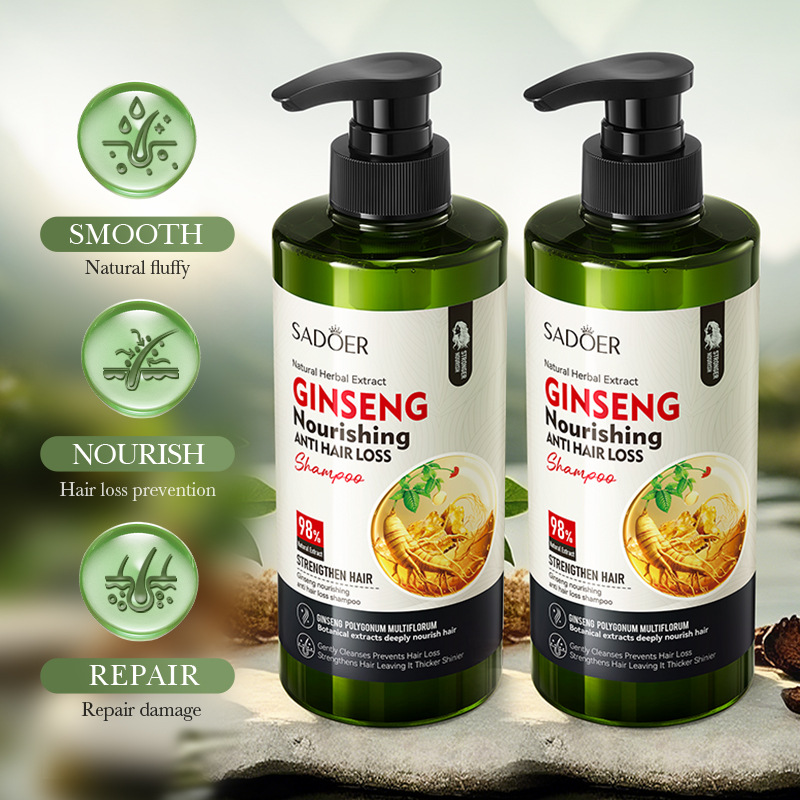Cross-border export wholesale of SADOER Ginseng and Polygonum multiflorum Nourishing anti-hair Loss Shampoo details Picture