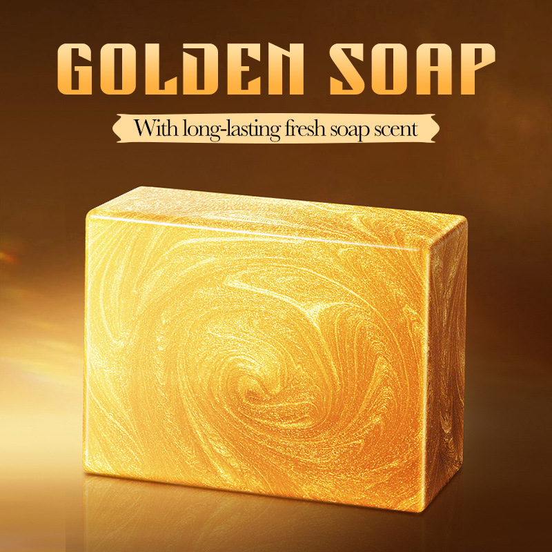 All-english SADOER24K gold handmade essential oil soap for cleansing the body, universal handmade soap for cross-border export wholesale details Picture