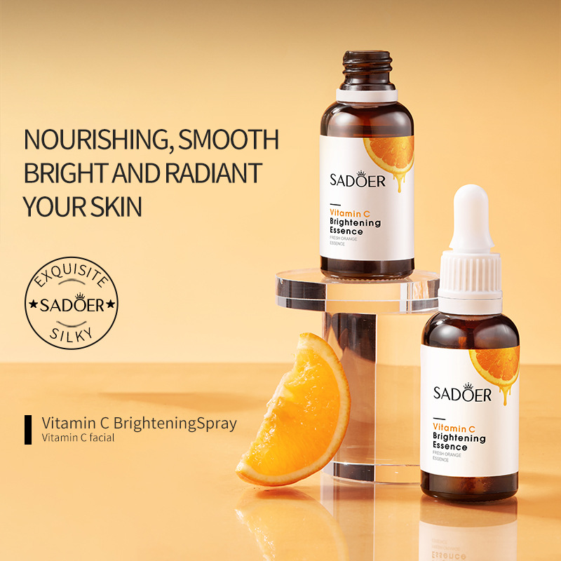 Cross-border wholesale of SADOER vitamin C whitening skin care product sets, including eye cream, face cream and essence Item Picture