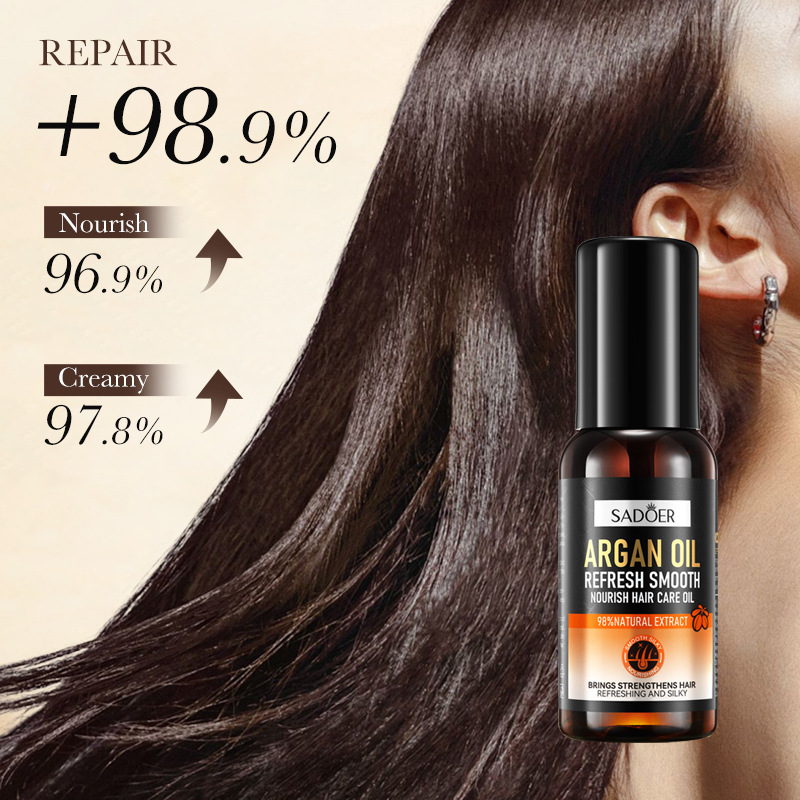 Full English SADOER Argan Glycerin Refreshing and Soothing Nourishing Hair Essential Oil and Soothing Hair Conditioner Cross-border export wholesale Application Scenario