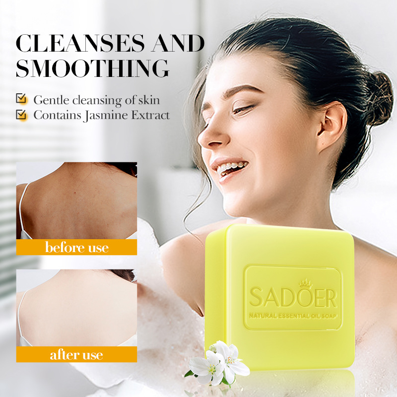 SADOER jasmine essential oil soap, handmade soap, bath soap, universal body soap, cross-border export wholesale Item Picture