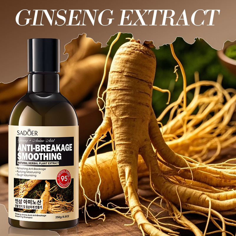 SADOER Ginseng amino Acid Anti-Breakage Softening Shampoo in English, cross-border export wholesale of softening shampoo details Picture