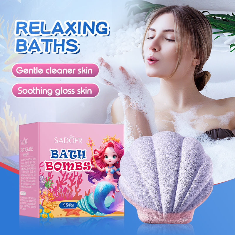 SADOER shell bath salt ball Deep cleansing body bath salt cross-border export wholesale details Picture