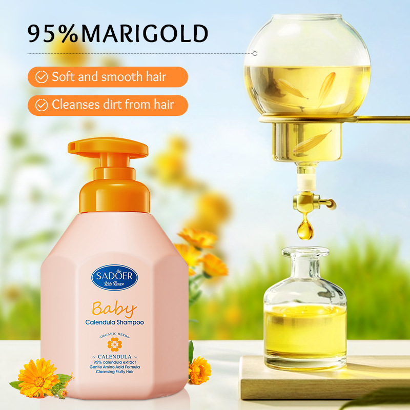 SADOER Children's Calendula amino Acid Volumizing Shampoo and Cleansing Shampoo are available for wholesale across overseas markets details Picture