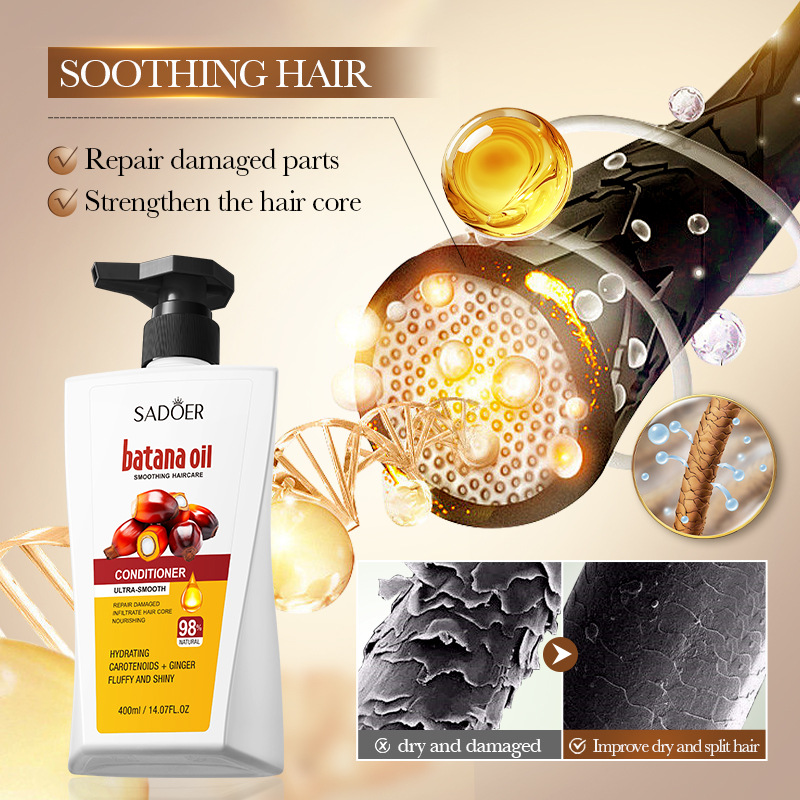 Full English SADOER Batana Scalp Soothing Hair Conditioner, Smooth Hair Conditioner Cross-border export wholesale details Picture