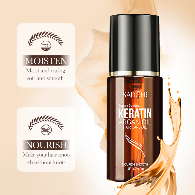 SADOER Moroccan argan oil hair care oil for improving frizz, cross-border export wholesale Specification drawing