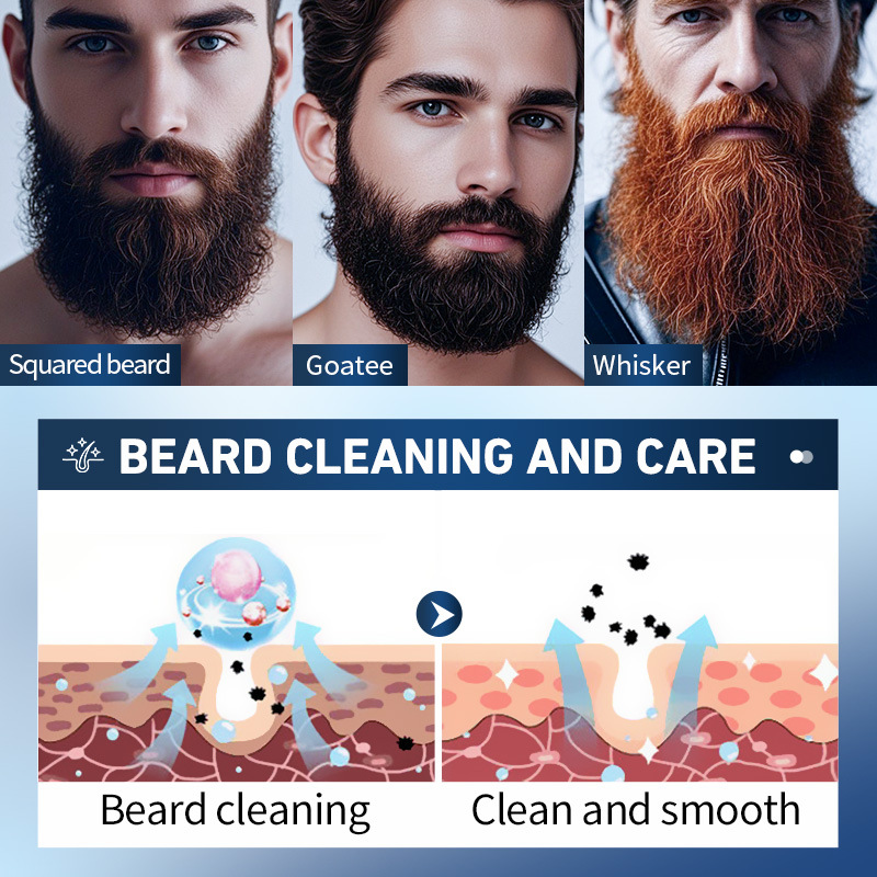 SADOER men's beard Cleaning Soap, handmade beard cleaning soap for men, cross-border export wholesale Specification drawing