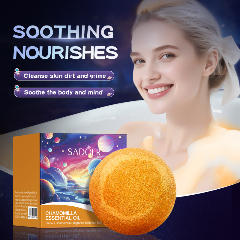 SADOER Planetary Mother Chrysanthemum Scented Bath Salt Balls for body Cleansing, cross-border export wholesale details Picture