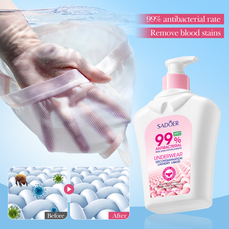 All-english SADOER antibacterial and stain-removing underwear laundry detergent for cleaning clothes. Cross-border export wholesale of clean laundry detergent details Picture