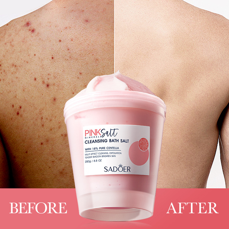 Cross-border wholesale of SADOER Himalayan powder Salt Cleansing Bath Salts and body bath balls in English Item Picture