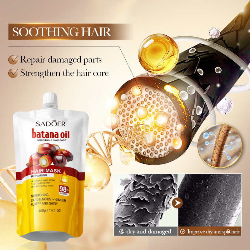 Cross-border wholesale of SADOER Scalp Soothing Hair Mask (stand-up Bag) in full English details Picture