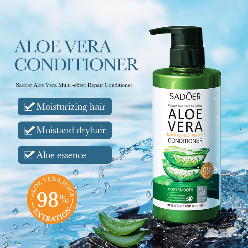 Cross-border wholesale of SADOER Aloe Vera Multi-effect Repairing Hair Mask for dry, frizzy and fluffy hair details Picture